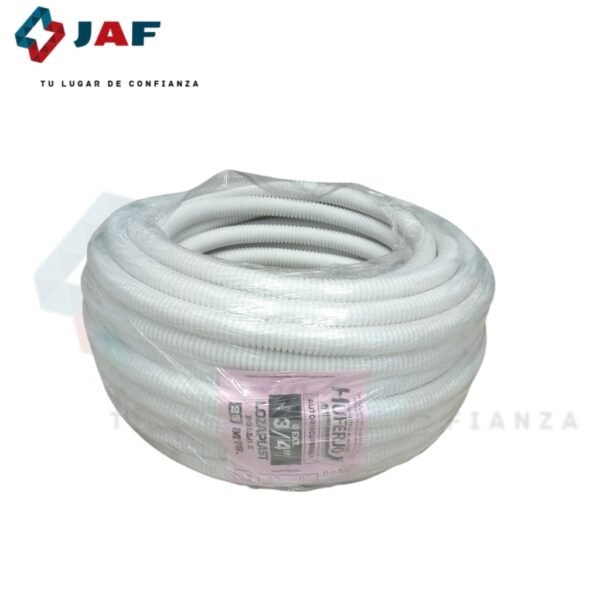 ubo Corrugado Blanco Ignífugo x 25 m | Apto Normativa Eléctrica